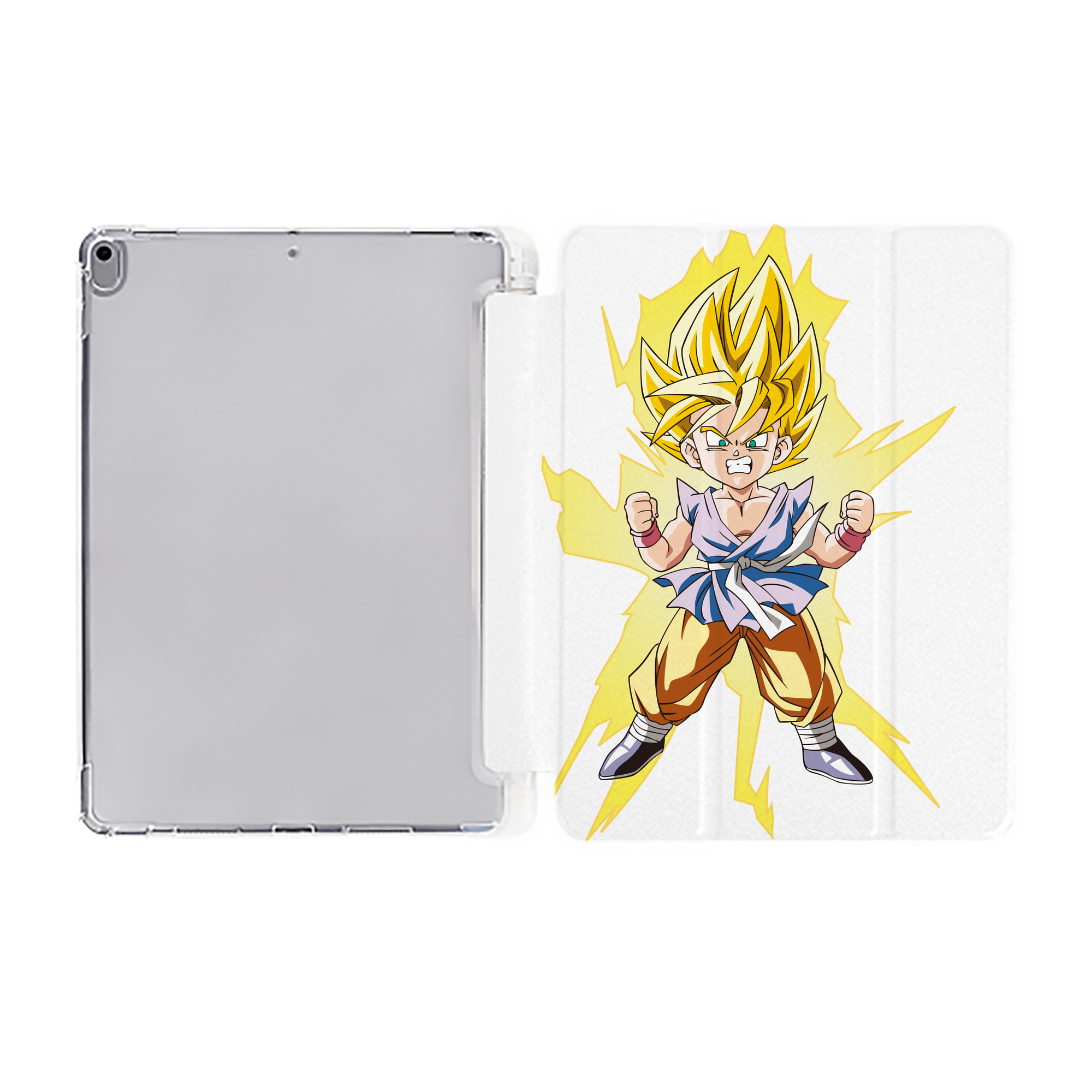 （画像用） ドラゴンボール ベジット DRAGON BALL Vegetto IPad ケース ペン収納付き 三つ折りスタンド PUレザー×シリコン 対応機種9.5/10.5/10.9インチ